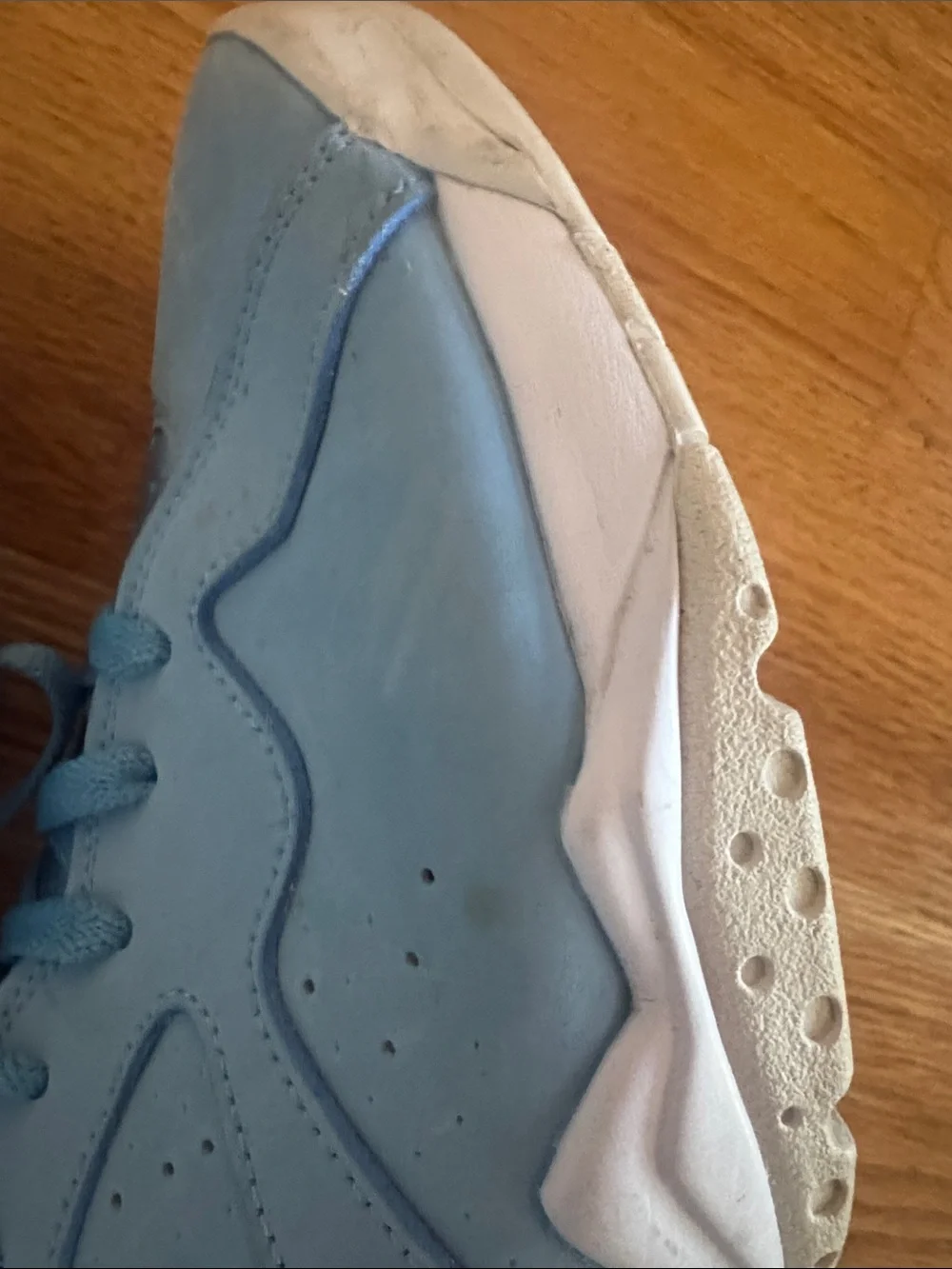Air Jordan Men's 23 7 Retro Light Blue and White